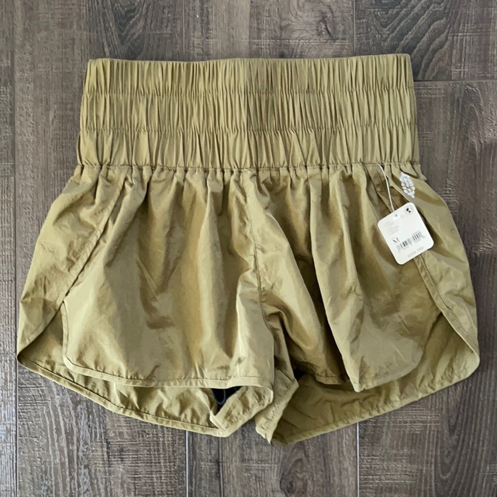 Free People NWT The Way Home Shorts, 2 pairs, 1 Army Green, 1 Black, Size Medium